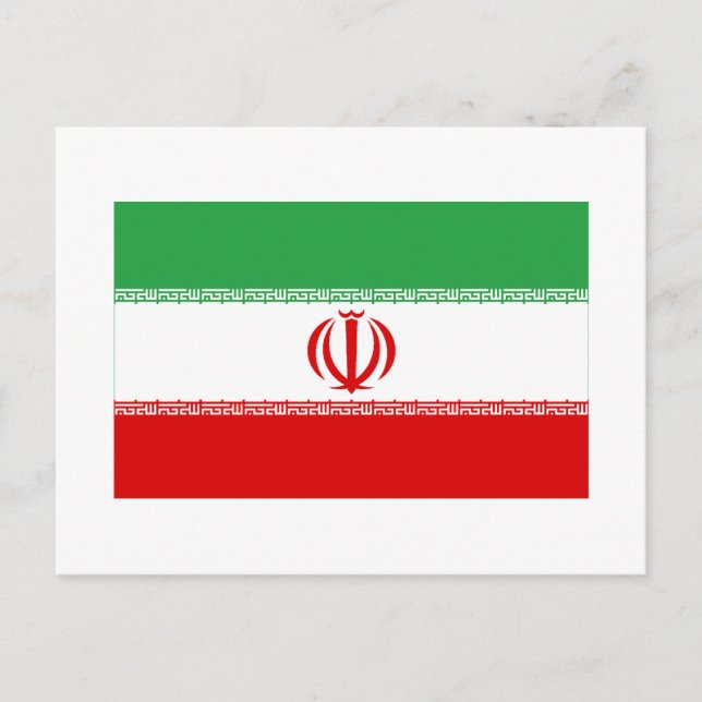 Postal Bandera de Irán (Anverso)