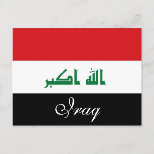 Postal Bandera de Iraq