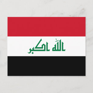Postal Bandera de Iraq