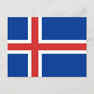 Postal Bandera de Islandia