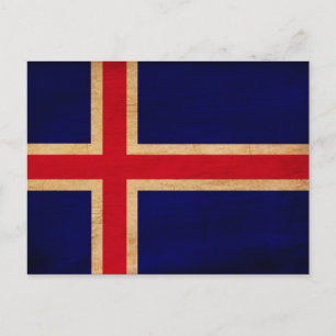 Postal Bandera de Islandia