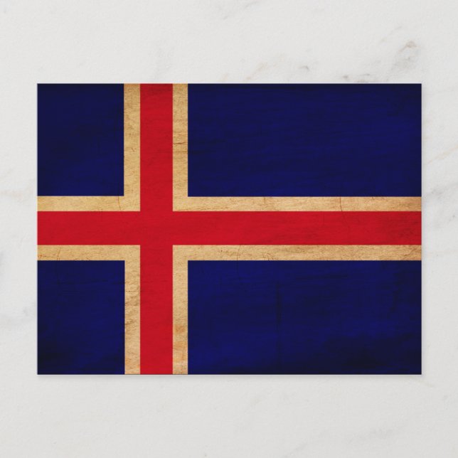 Postal Bandera de Islandia (Anverso)
