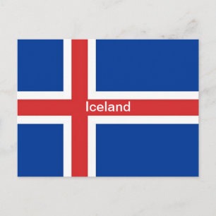 Postal Bandera de Islandia