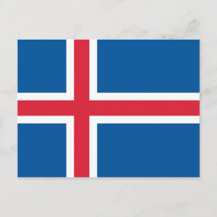 Postal Bandera de Islandia
