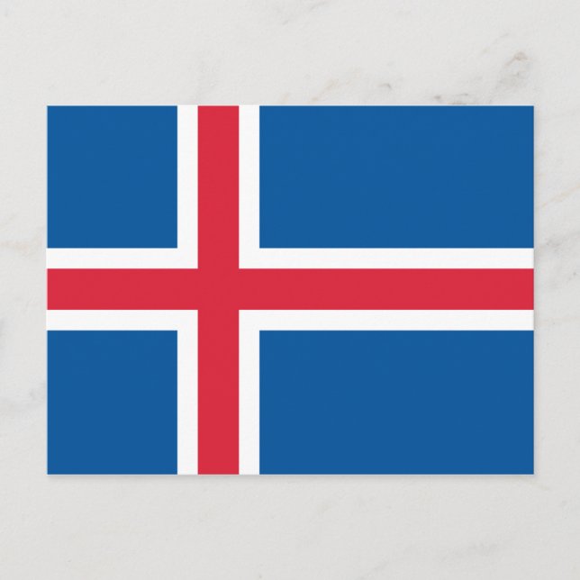 Postal Bandera de Islandia (Anverso)