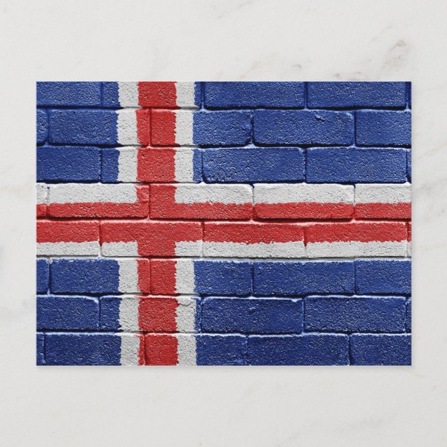 Postal Bandera de Islandia (Anverso)