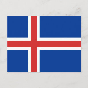 Postal bandera de Islandia