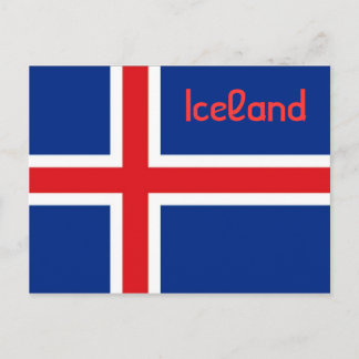Postal Bandera de Islandia