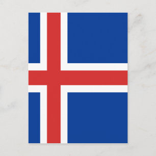 Postal Bandera de Islandia