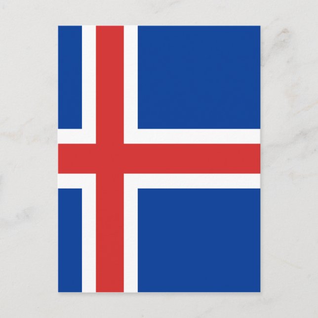 Postal Bandera de Islandia (Anverso)