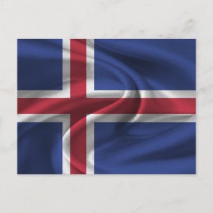 Postal Bandera de Islandia