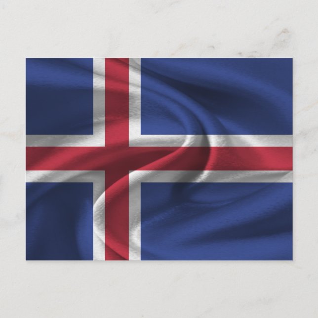 Postal Bandera de Islandia (Anverso)