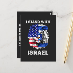 Postal Bandera de Israel y Estados Unidos León _ Me mante