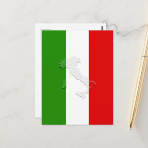 Postal Bandera de Italia