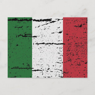 POSTAL BANDERA DE ITALIA