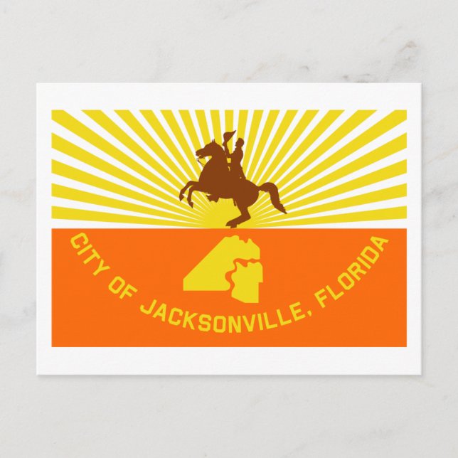 Postal Bandera de Jacksonville (Anverso)