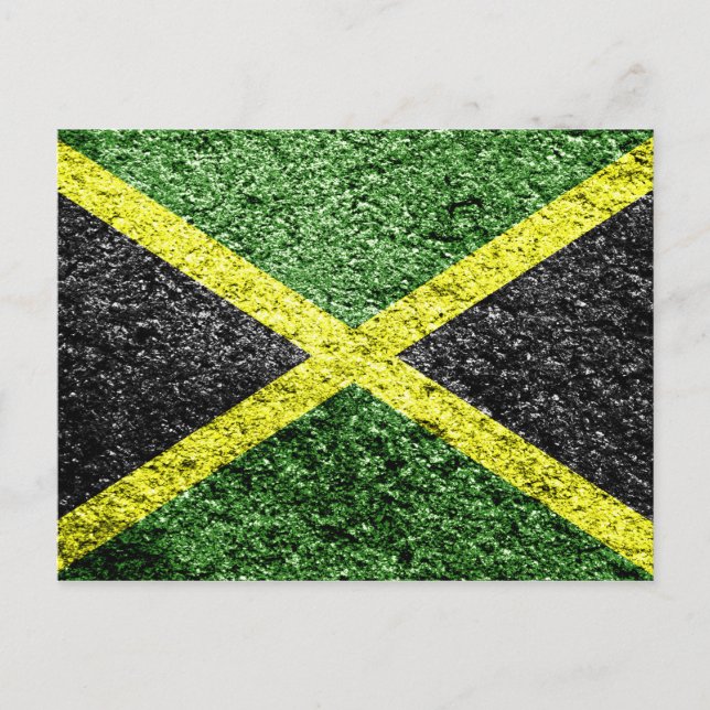 Postal Bandera de Jamaica angustiada (Anverso)