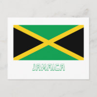 Bandera de Jamaica con nombre