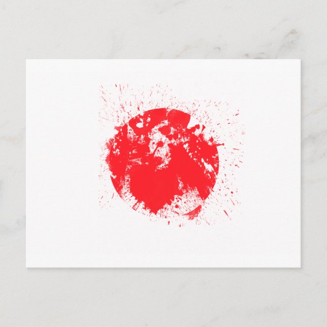 Postal Bandera de Japón (Anverso)