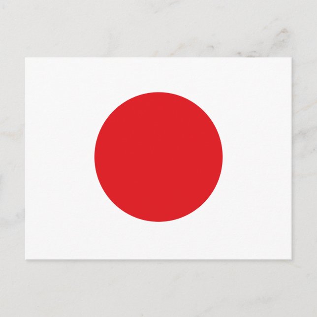 Postal Bandera de Japón (Anverso)