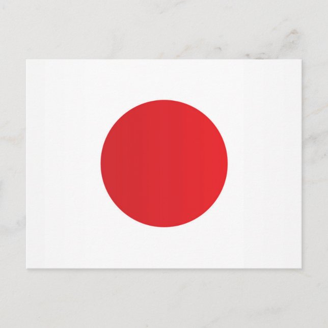 Postal Bandera de Japón (Anverso)