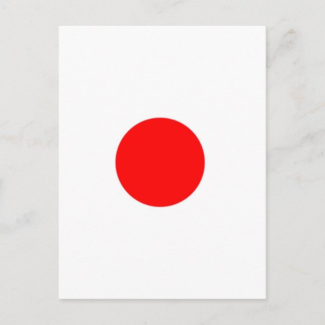 Postal Bandera de Japón (Anverso)
