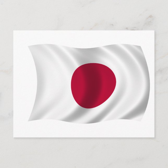 Postal Bandera de Japón (Anverso)