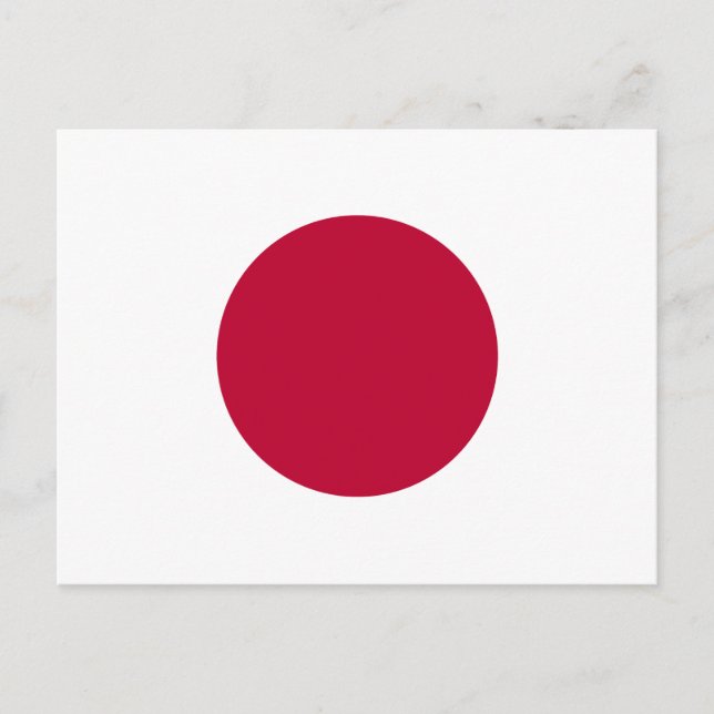 Postal Bandera de Japón (Anverso)