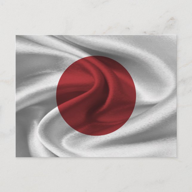 Postal Bandera de Japón (Anverso)