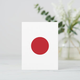Postal bandera de Japón