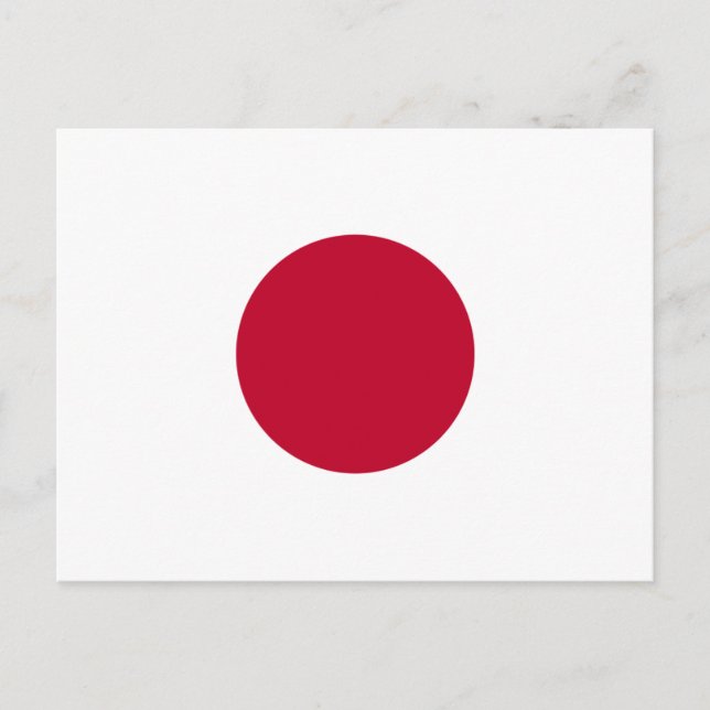 Postal Bandera de Japón (Anverso)