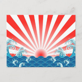 Postal Bandera de Japón - NIPPON