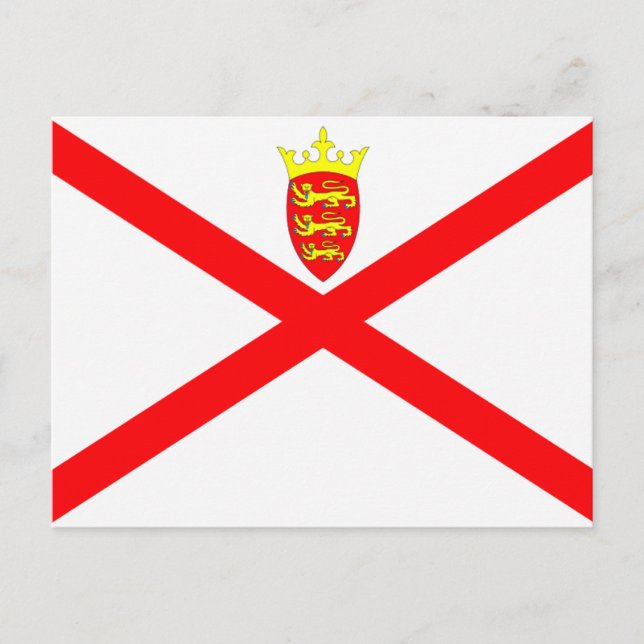 Postal Bandera de Jersey (Anverso)