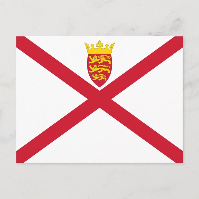 Postal Bandera de Jersey (Anverso)