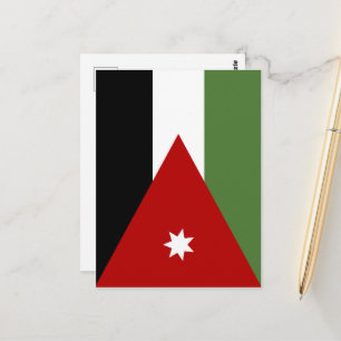 Postal Bandera de Jordania