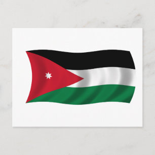 Postal Bandera de Jordania