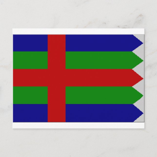 Postal Bandera de Jutland (Dinamarca) (Anverso)