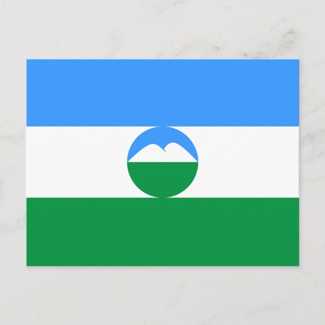 Postal Bandera de Kabardino Balkaria (Anverso)