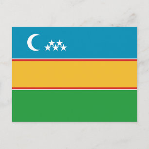 Postal Bandera de Karakalpakistán
