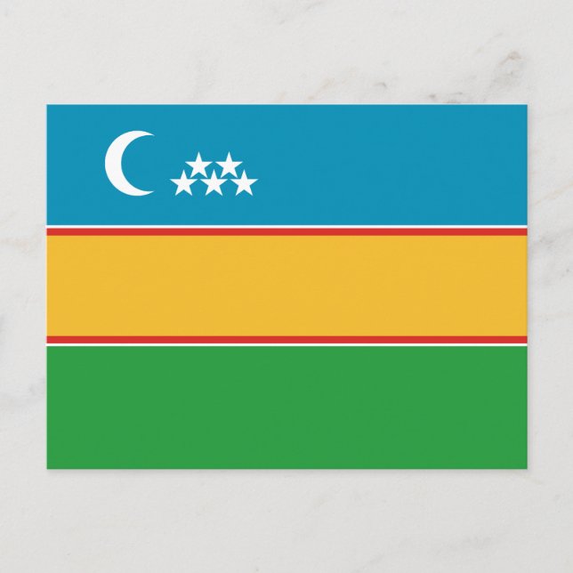 Postal Bandera de Karakalpakstan (Anverso)