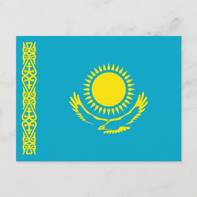 Postal Bandera de Kazajistán (Anverso)
