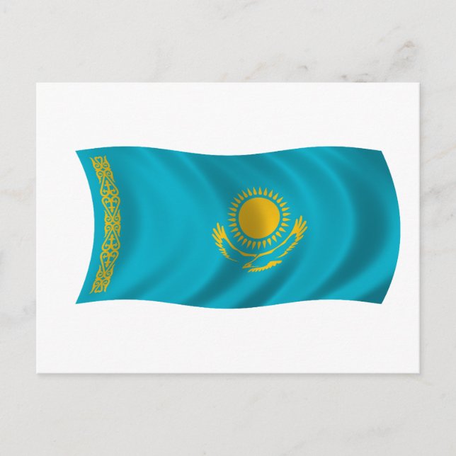 Postal Bandera de Kazajistán (Anverso)