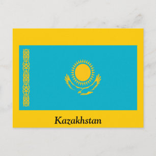 Postal Bandera de Kazajistán