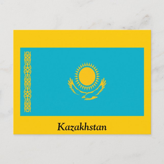 Postal Bandera de Kazajistán (Anverso)