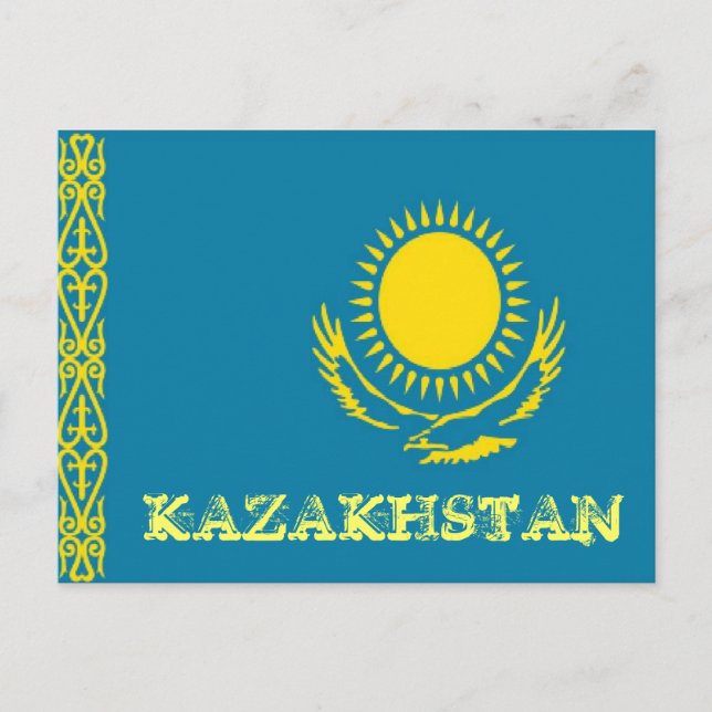Postal Bandera de Kazajistán (Anverso)