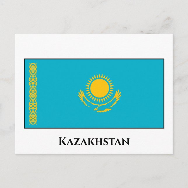Postal Bandera de Kazajistán (Anverso)
