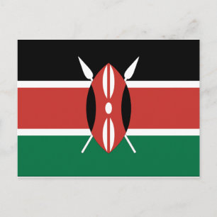 Postal Bandera de Kenia