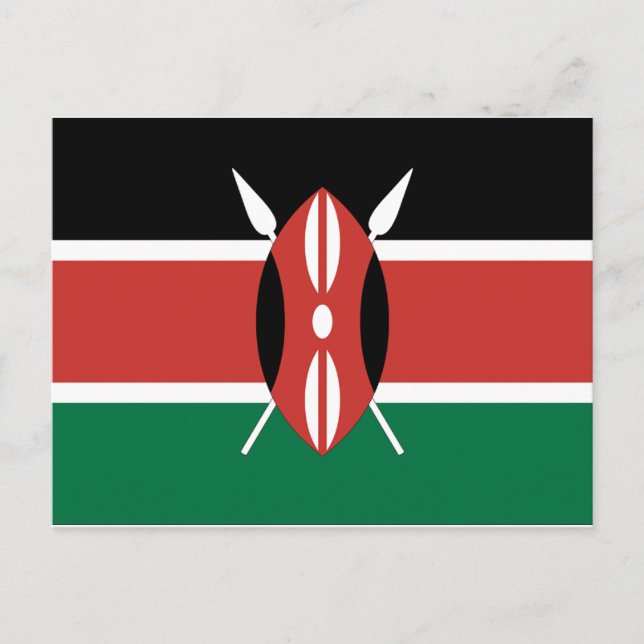 Postal Bandera de Kenia (Anverso)