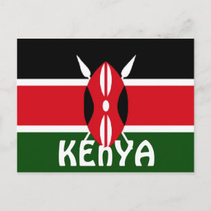 Postal Bandera de Kenia