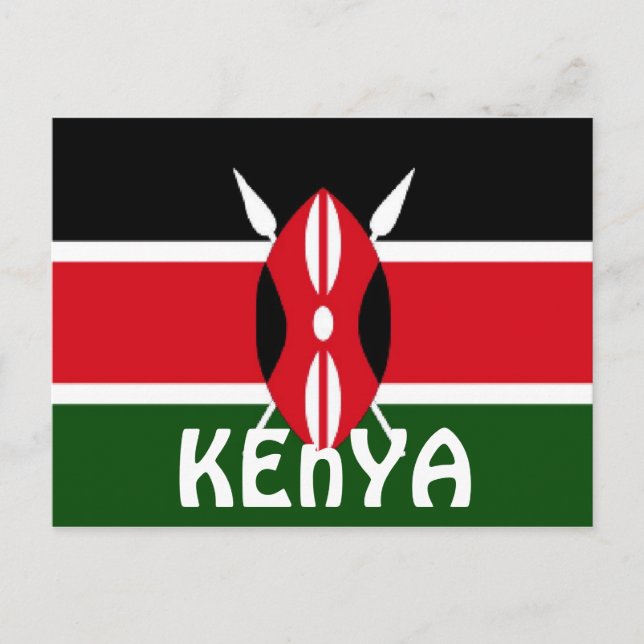 Postal Bandera de Kenia (Anverso)